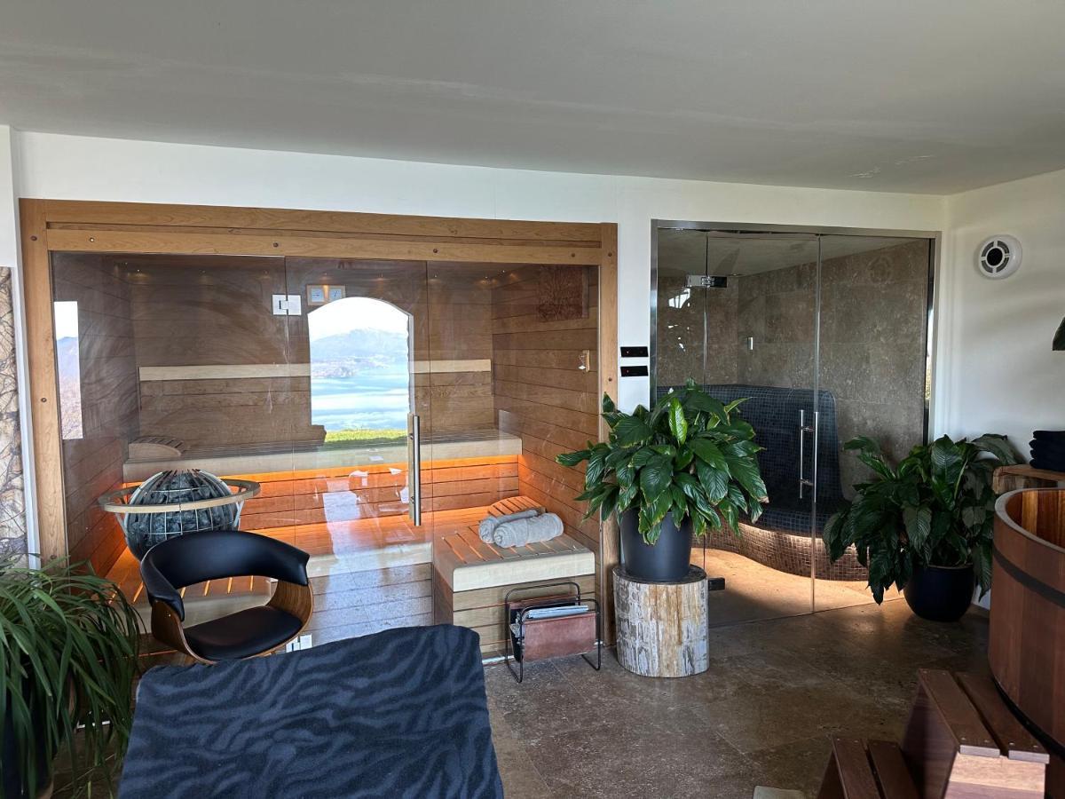 Private Luxury Spa & Silence Retreat With Spectacular View Over The Lake Maggiore Stresa Dış mekan fotoğraf