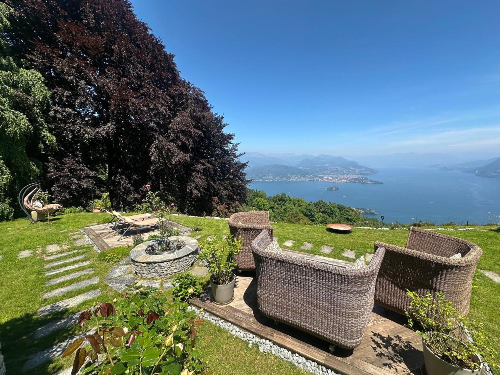 Private Luxury Spa & Silence Retreat With Spectacular View Over The Lake Maggiore Stresa Dış mekan fotoğraf