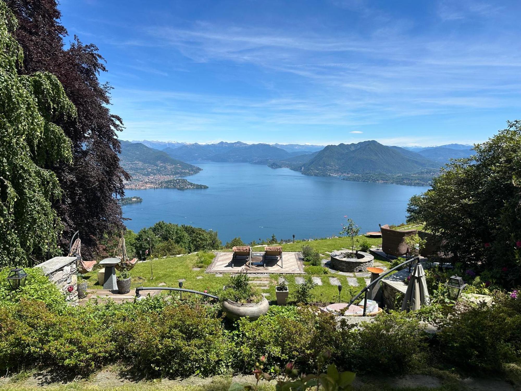 Private Luxury Spa & Silence Retreat With Spectacular View Over The Lake Maggiore Stresa Dış mekan fotoğraf