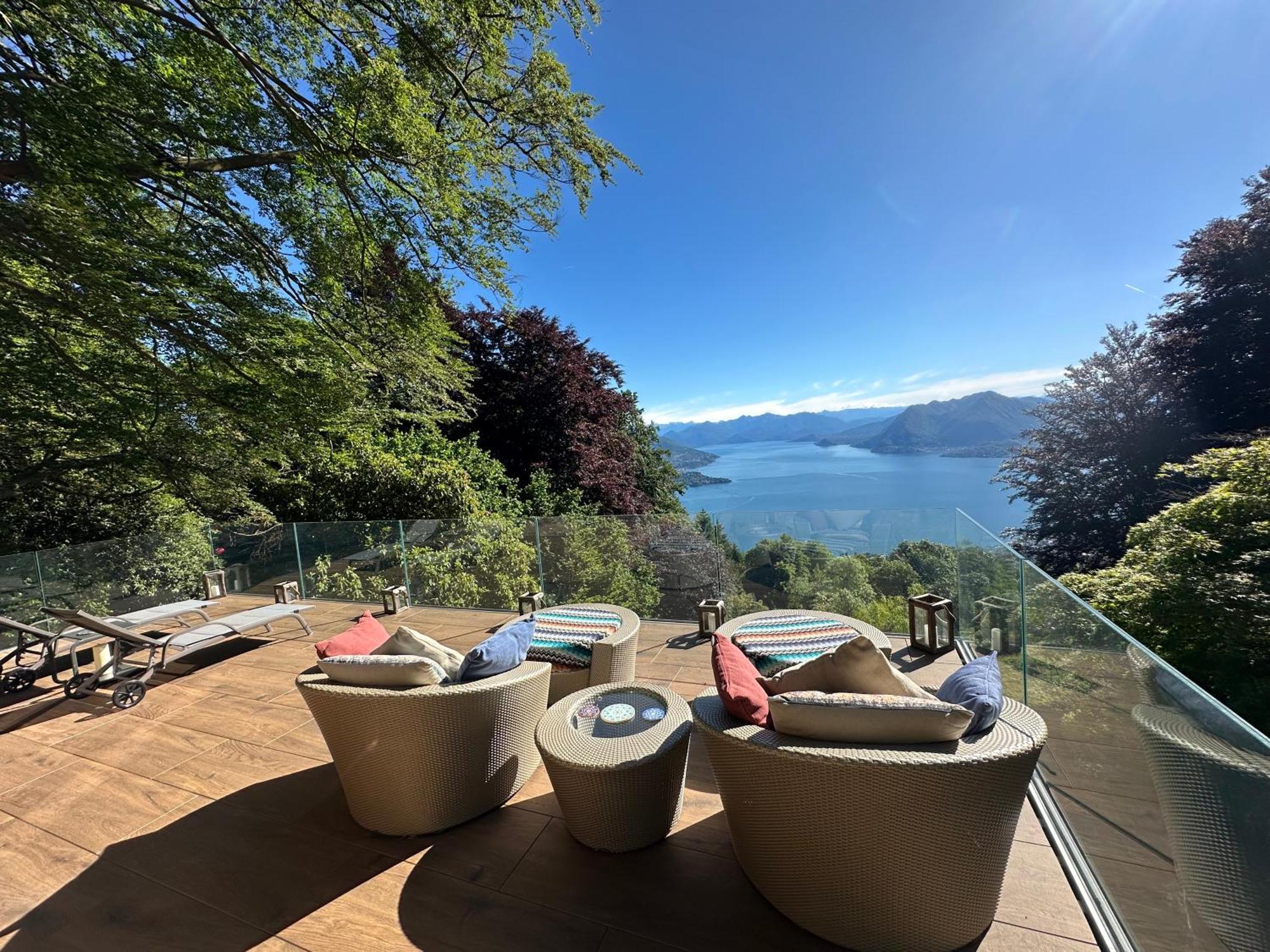 Private Luxury Spa & Silence Retreat With Spectacular View Over The Lake Maggiore Stresa Dış mekan fotoğraf